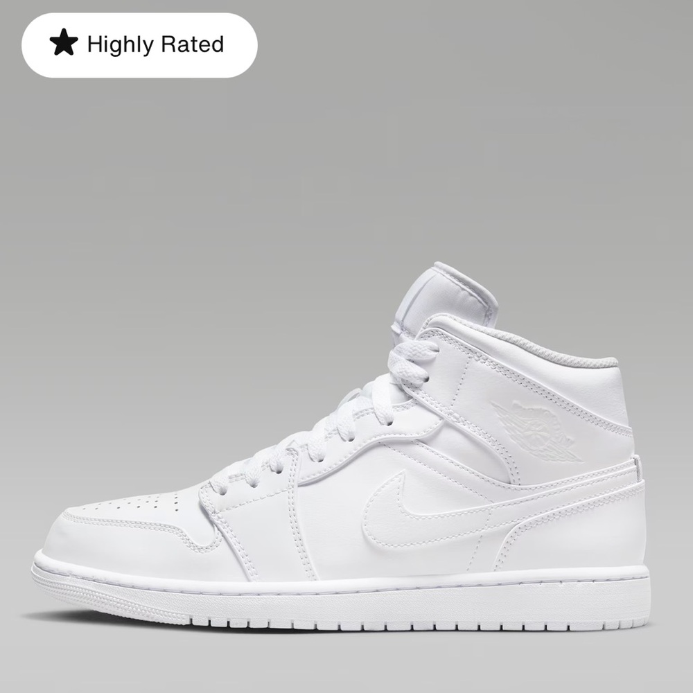Nike Air Jordan 1 Mid - Triple White